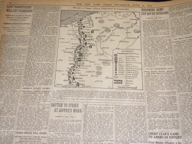 1916 JUNE 15 NEW YORK TIMES - DEMOCRATS CHEER LUSTILY FOR PEACE - NT 8614
