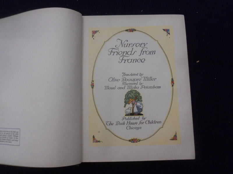 1927 NURSERY FRIENDS FROM FRANCE HARDCOVER BOOK - KD 8352