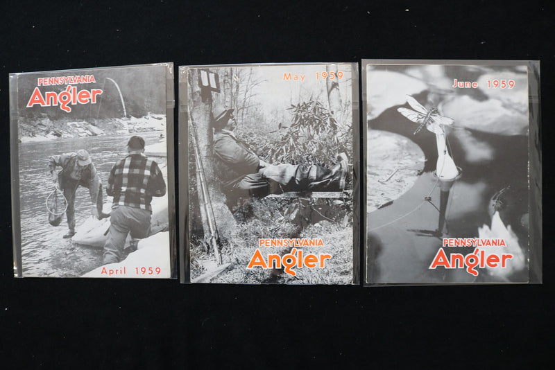 1959 PENNSYLVANIA ANGLER MAGAZINE - LOT OF 9 - O 3748