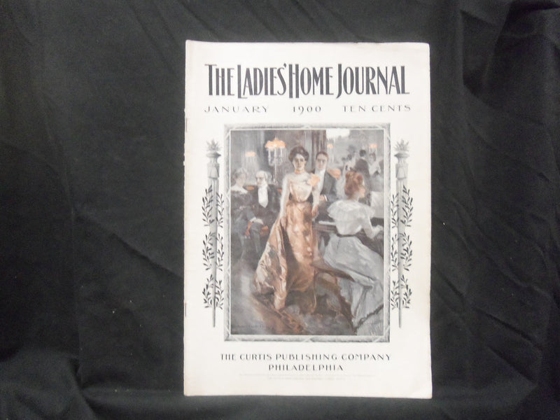 1900 JANUARY LADIES' HOME JOURNAL MAGAZINE-HOWARD CHANDLER CHRISTY COVER-ST 1598