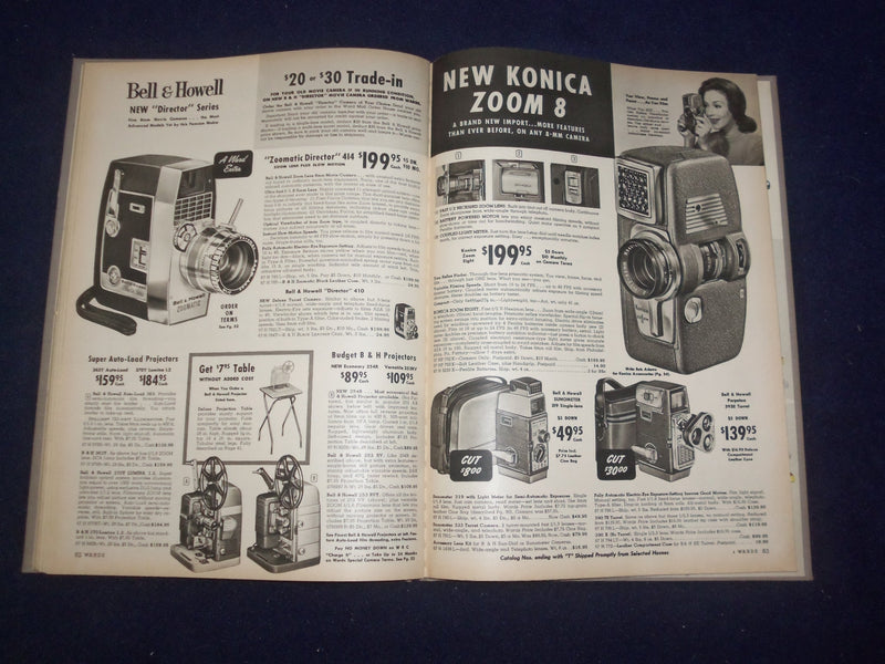 1960 MONTGOMERY WARD CAMERA BOOK CATALOG - HARDCOVER - R 96W