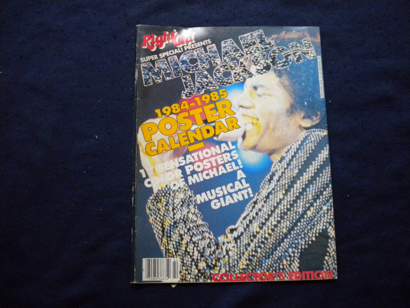 1984 RIGHT ON! MAGAZINE - 1984-1985 MICHAEL JACKSON POSTER CALENDAR - B 2875B