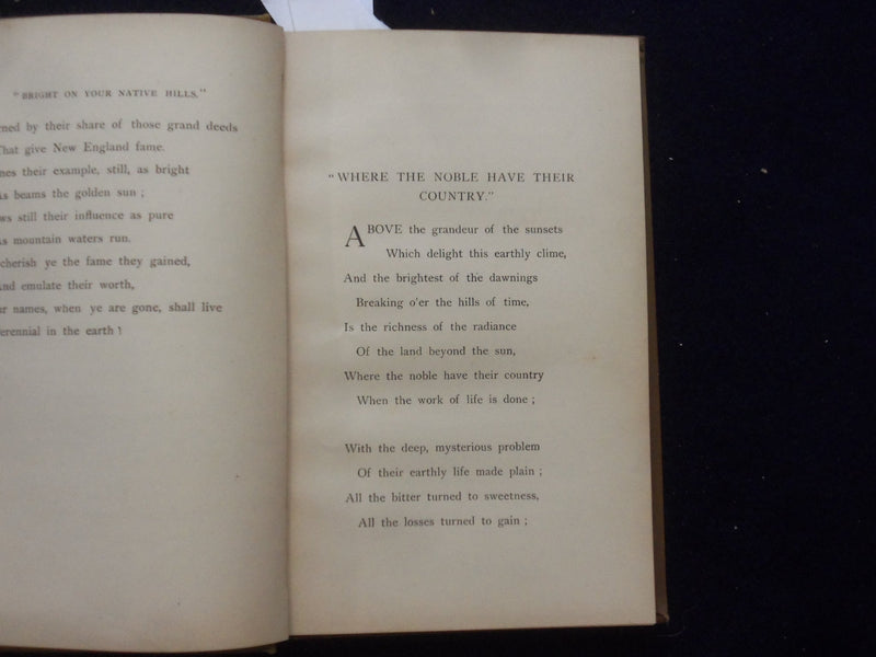 1882 INTO THE SUNSHINE AND OTHER POEMS HARDCOVER BOOK BY AELLA GREENE - KD 8476