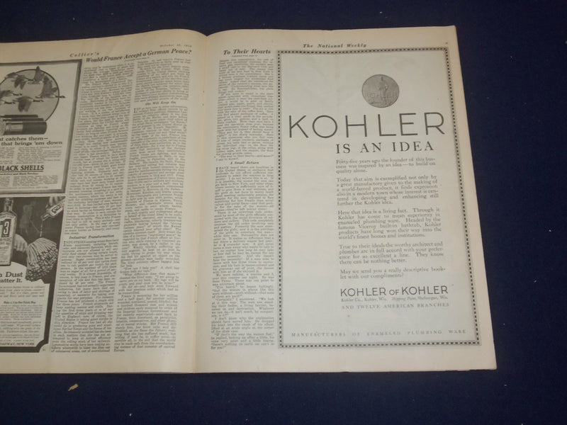 1918 OCTOBER 26 COLLIER'S MAGAZINE - NEYSA MCMEIN ILLUSTRATED COVER - ST 6788