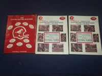 1980-82 CLIFTON FIGHTING MUSTANDS FOOTBALL PROGRAMS - LOT OF 3 - ST 5503G