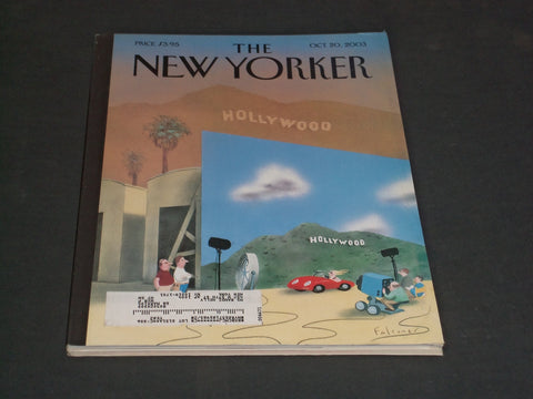 2003 OCTOBER 20 THE NEW YORKER MAGAZINE - ILLUSTRATED COVER - NY 1989