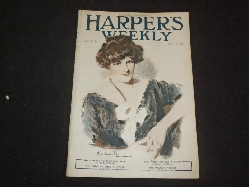 1913 JUNE 28 HARPER'S WEEKLY MAGAZINE - THE SCIENCE OF BREEDING KINGS - ST 6394