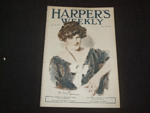1913 JUNE 28 HARPER'S WEEKLY MAGAZINE - THE SCIENCE OF BREEDING KINGS - ST 6394