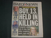 2019 DECEMBER 14 NEW YORK DAILY NEWS NEWSPAPER - TESSA MAJORS KILLER 13-YEAR OLD