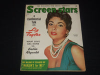 1955 MARCH SCREEN STARS MAGAZINE - ELIZABETH TAYLOR COVER - E 15948