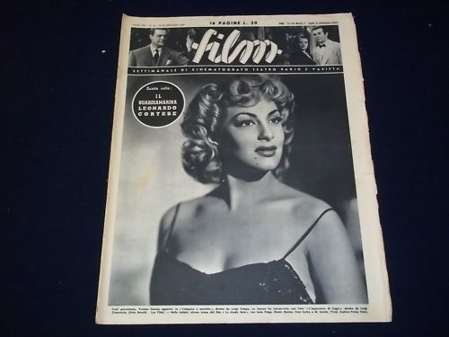 1949 OCTOBER 23 FILM ITALIAN MAGAZINE YVONNE SANSON COVER - PHOTOS - NP 944
