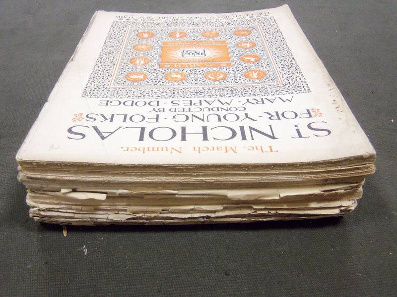 1897 ST. NICHOLAS MONTHLY MAGAZINE LOT OF 8 ISSUES - NICE ILLUS. & ADS - WR 1076