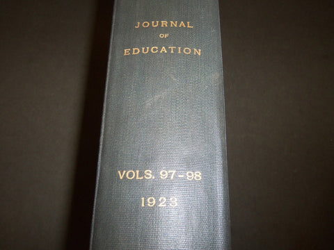 1923 JANUARY-DECEMBER JOURNAL OF EDUCATION BOUND VOLUME - COMPLETE YEAR - R 933