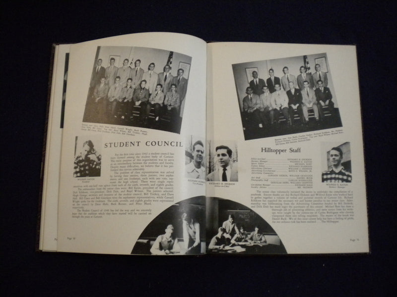 1946 THE HILLTOPPER CARTERET SCHOOL YEARBOOK - WEST ORANGE, NEW JERSEY - YB 2990