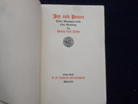 1903 JOY & POWER HARDCOVER BOOK BY HENRY VAN DYKE - KD 8787