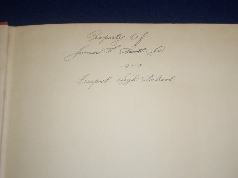 1942 THE VOYAGER FREEPORT HIGH SCHOOL YEARBOOK - GREAT PHOTOS - YB 860