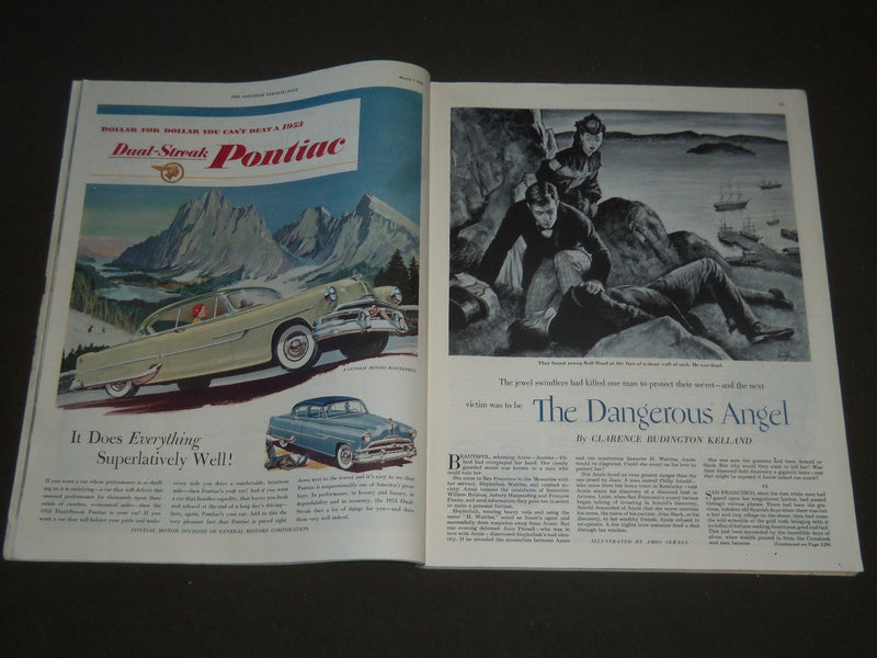 1953 MARCH 7 THE SATURDAY EVENING POST MAGAZINE - ILLUSTRATED COVER - SP 1953