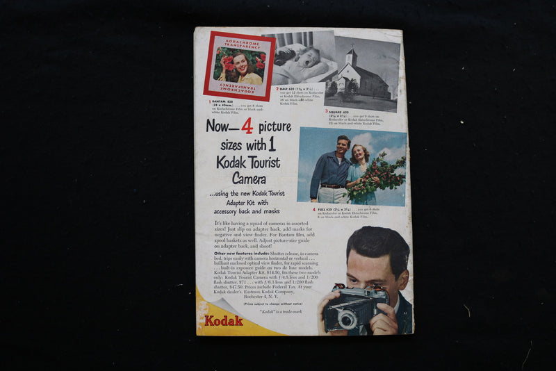 1949 AUGUST THE CAMERA MAGAZINE - SAILBOAT COVER - K 344