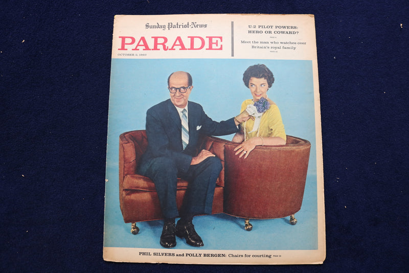 1960 OCTOBER 2 PARADE MAGAZINE - PHIL SILVERS & POLLY BERGEN COVER - E 22370