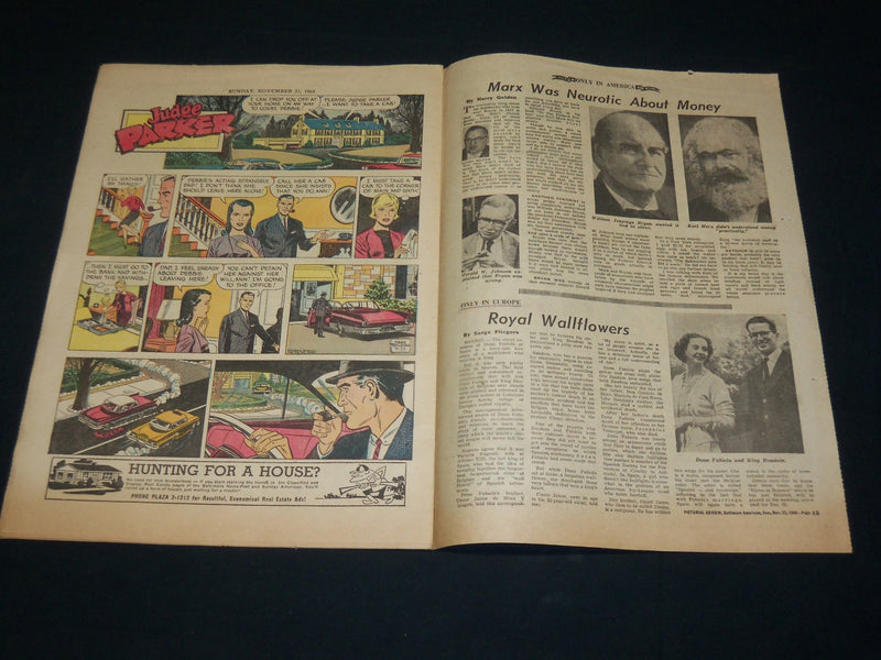 1960 BALTIMORE AMERICAN SUNDAY PICTORIAL SECTIONS LOT OF 3 - COMICS - NP 5339