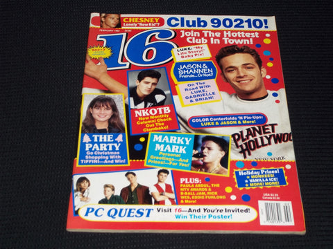 1992 FEBRUARY 16 MAGAZINE - LUKE PERRY FRONT COVER - E 13622