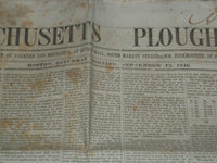 1846 SEPTEMBER 12 MASSACHUSETTS PLOUGHMAN - SIR WALTER SCOTT MONUMENT - NP 5129