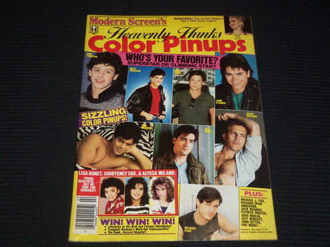 1988 FEBRUARY MODERN SCREEN'S HEAVENLY HUNKS MAGAZINE - ROB LOWE COVER - E 14902