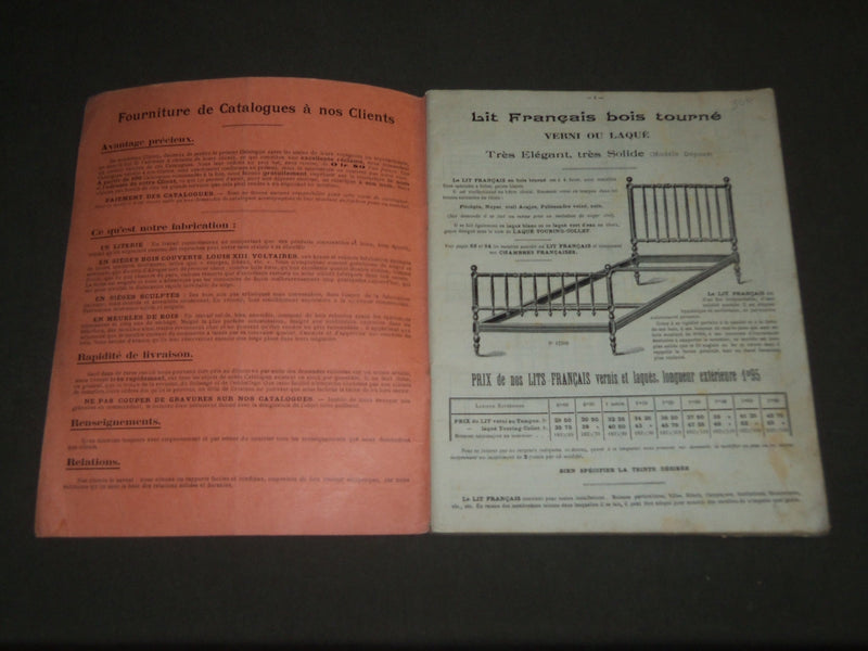 1911 COLLET MERIAUD AMEUBLEMENTS FRENCH CATALOGUE - FR 345