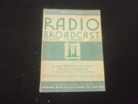 1929 MAY RADIO BROADCAST MAGAZINE - NICE COVER, ARTICLES & PHOTOS - B 434S