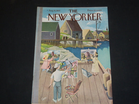 1953 AUGUST 15 THE NEW YORKER MAGAZINE - ILLUSTRATED COVER - NY 975