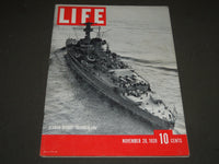 1939 NOVEMBER 20 LIFE MAGAZINE - GERMAN WARSHIP COVER - L 157