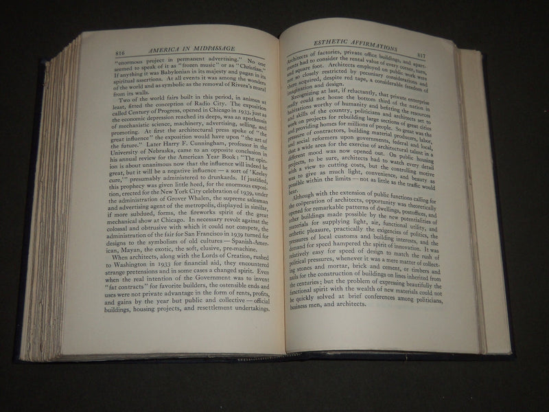 1939 AMERICA IN MIDPASSAGE BY CHARLES & MARY BEARD VOLUME NO. 3 - KD 4457