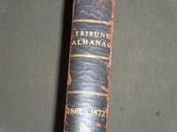 1865-1872 THE TRIBUNE ALMANAC VOLUME - HARDCOVER - KD 5793