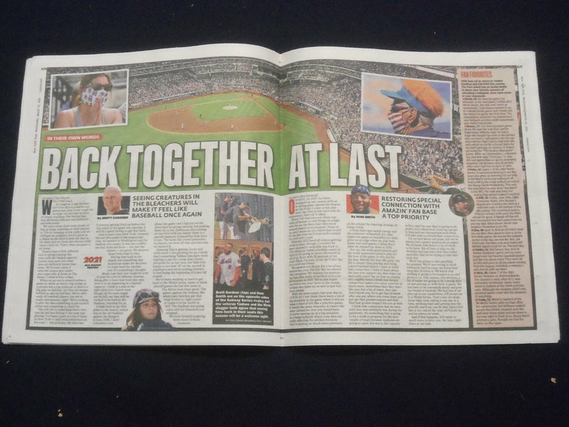 2021 MARCH 31 NEW YORK POST NEWSPAPER - BASEBALL PREVIEW SECTION - METS- YANKEES