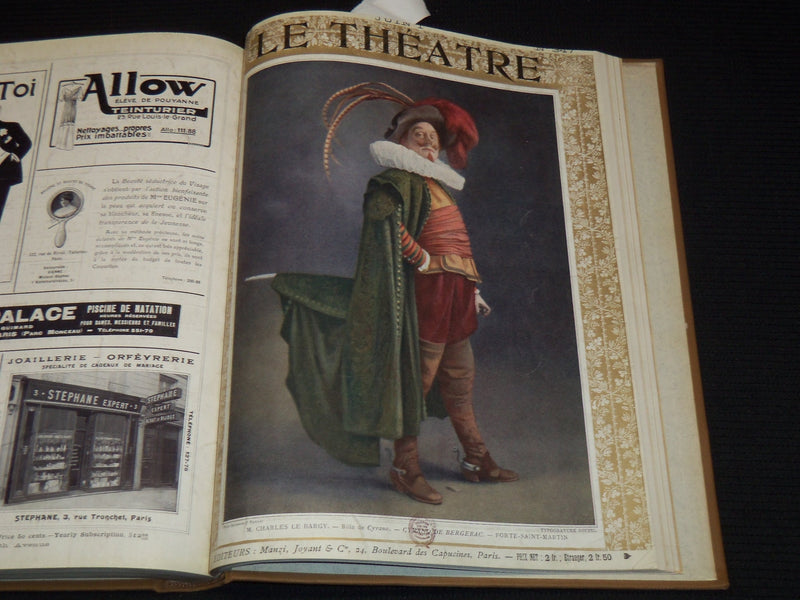 1913 JANUARY-JUNE LE THEATRE MAGAZINE BOUND VOLUME - 12 ISSUES - KD 2278O