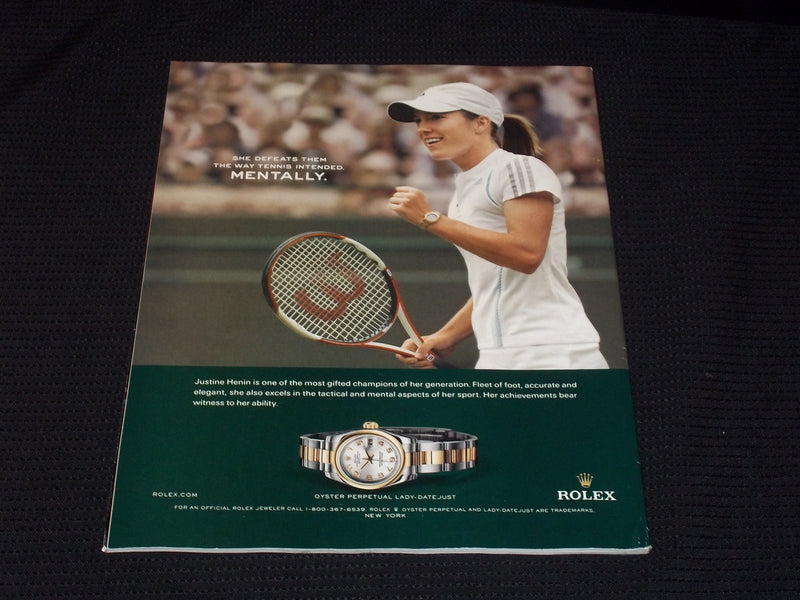 2008 JANUARY TENNIS MAGAZINE - JUSTINE HENIN FRONT COVER - E 2285