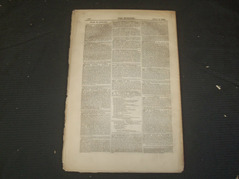 1865 JULY 8 THE BUILDER ARCHITECT MAGAZINE - ILLUSTRATIONS - ST 415V