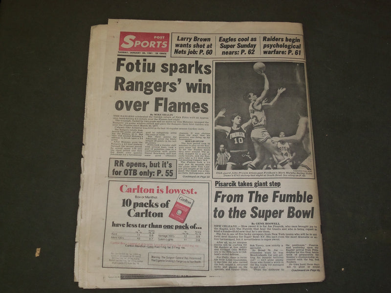 1981 JANUARY 20 NEW YORK POST NEWSPAPER - KHOMEINI'S REVENGE! - NP 3091