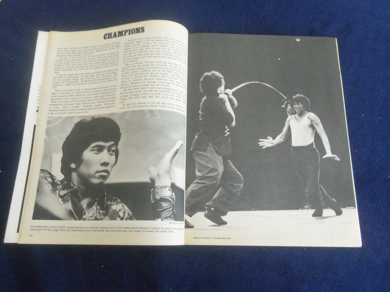 1976 FEBRUARY BLACK BELT MAGAZINE - AL DACASCOS COVER - F 375H