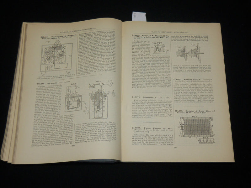 1928 ABRIDGMENTS OF SPECIFICATIONS CLASS 37 ELECTRICITY CATALOGUE - J 6223