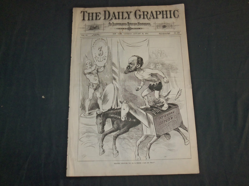 1874 JANUARY 31 THE DAILY GRAPHIC NEWSPAPER - I THINK I CAN DO THAT - NT 7646