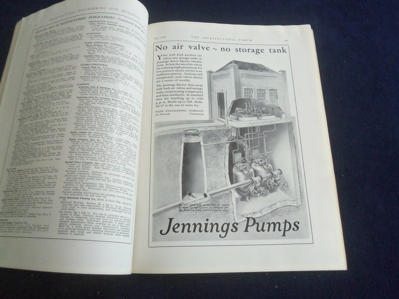 1928 MAY PART 2 THE ARCHITECTURAL FORUM MAGAZINE- PHOTOS, STORIES & ADS- ST 7300