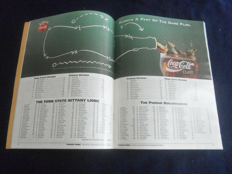 1995 OCTOBER 14 FOOTBALL PROGRAM - PURDUE UNIV VS PENN STATE UNIV - SP 1216U