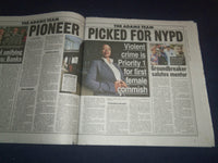 2021 DECEMBER 15 NEW YORK POST NEWSPAPER - KEECHANT SEWELL NEW NYPD COMMISSIONER