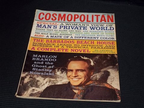 1961 MAY COSMOPOLITAN MAGAZINE - MARLON BRANDO FRONT COVER - E 15124