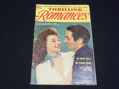 1951 THRILLING ROMANCES MAGAZINE - SUSAN HAYWARD & TYRONE POWER COVER - E 13510