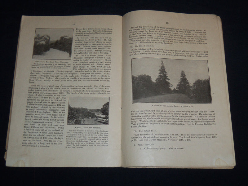 1919 MAY 9 RHODE ISLAND ARBOR DAY 28TH ANNUAL PROGRAM - J 8641