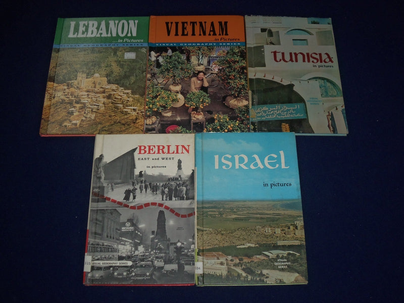 IN PICTURES VISUAL GEOGRAPHY SERIES BOOK LOT OF 11 - GREAT PHOTOS - KD 2418