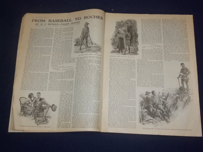 1918 MARCH 9 COLLIER'S MAGAZINE - MR. MCADOO SPEAKS - ST 6728