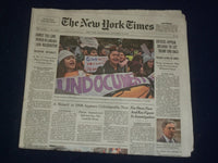 2019 NOVEMBER 13 NEW YORK TIMES - JUSTICES APPEAR INCLINED TO LET TRUMP END DACA